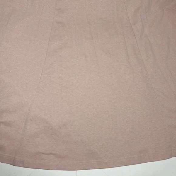 Vtg LAND'S END Maxi Skirt 100% Cotton Knit Elastic Waist Pockets Pink Sz ST USA - Picture 5 of 9